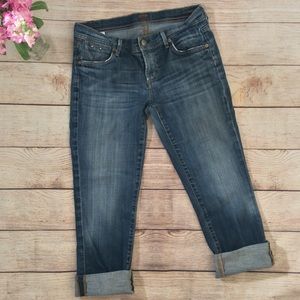 COH Medium Wash Manic Miniboot Cropped Jeans